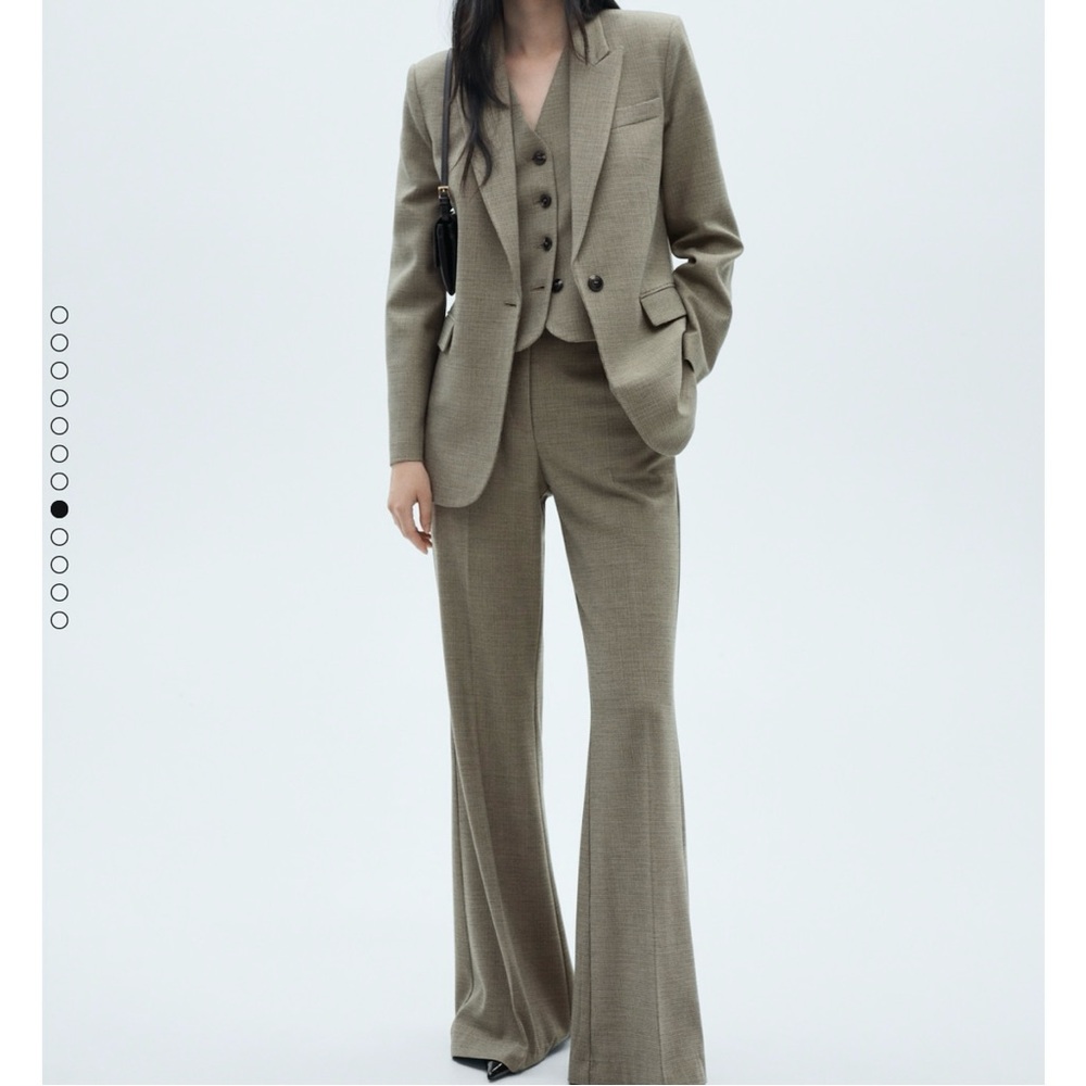 MANGO Micro-Houndstooth Pantsuit 2X/20